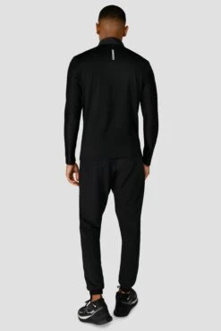 Charge 1/4 Zip - Black -Sports Clothing Store 1 4Zip Black FullBack