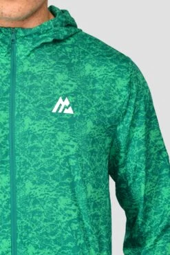 Alto Printed Jacket - Mountain Meadow/Deep Sea -Sports Clothing Store ALTO PRINTED JACKET MOUNTAIN MEADOW DEEP SEA logo detail
