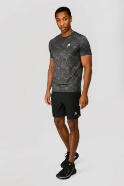 Alto Printed T-Shirt - Jet Grey/Black -Sports Clothing Store ALTO PRINTED TEE BLACK JET GREY front