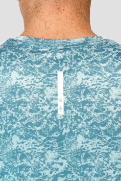 Alto Printed T-Shirt - Moonstone/Steel Blue 11 Alto Printed T-Shirt - Moonstone/Steel Blue -Sports Clothing Store ALTO PRINTED TEE MOONSTONE STEEL BLUE back detail2