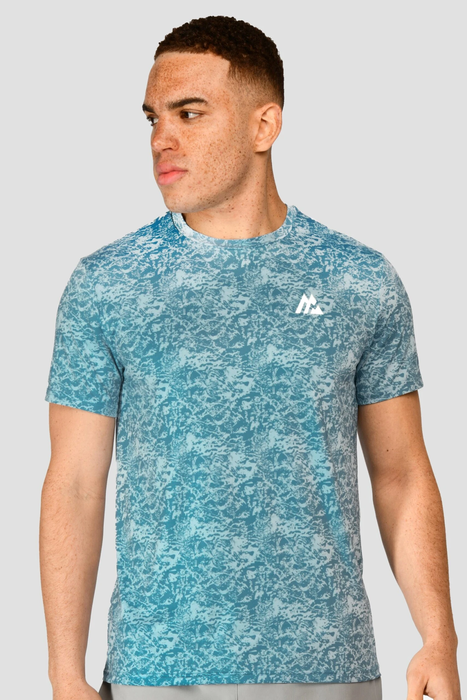 Alto Printed T-Shirt - Moonstone/Steel Blue 1 Alto Printed T-Shirt - Moonstone/Steel Blue