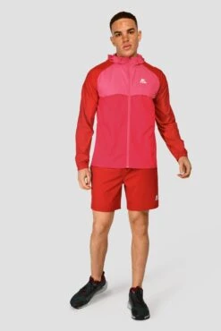 Breeze Windbreaker - Burgundy/Rouge/Hibiscus -Sports Clothing Store BREEZE WINDBREAKER BURGUNDY ROUGE HIBISCUS front