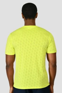 Sports Clothing Store -Sports Clothing Store CRUX KNIT TEE LIME FROST close back