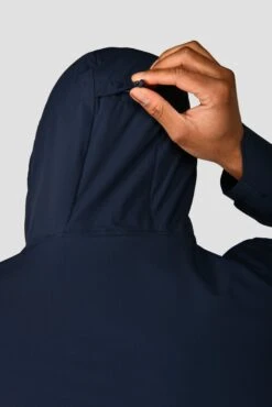 Curve 2.0 Jacket - Midnight Blue/Steel Blue -Sports Clothing Store CURVE 2.0 JACKET MIDNIGHT BLUE STEEL BLUE Hood toggle detail