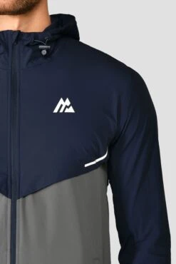 Curve 2.0 Jacket - Midnight Blue/Dark Slate Grey -Sports Clothing Store CURVE 2.0 JACKET MIDNIGHTBLUE SLATEGREY FRONTCLOSE