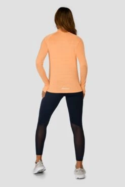 Women's Draft 1/4 Zip - Sunset Peach -Sports Clothing Store DRAFT 1 4 ZIP SUNSET PEACH back