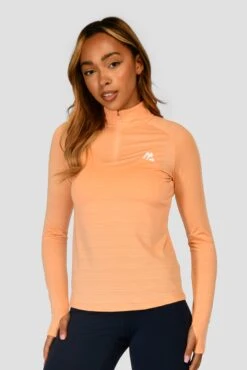 Women's Draft 1/4 Zip - Sunset Peach