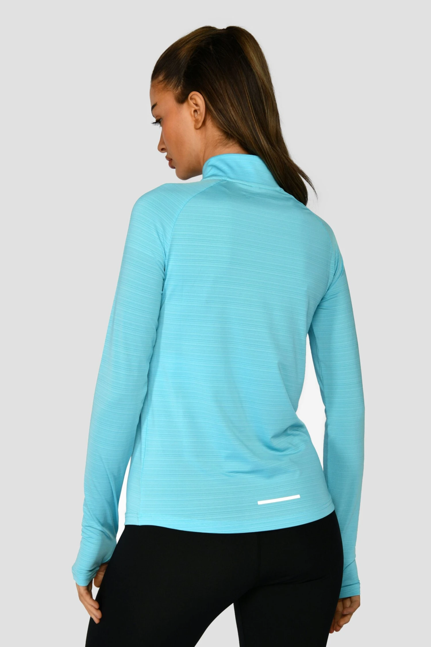 Women's Draft 1/4 Zip - Neon Sky 2 Women's Draft 1/4 Zip - Neon Sky - Image 2