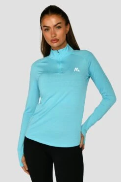 Women's Draft 1/4 Zip - Neon Sky