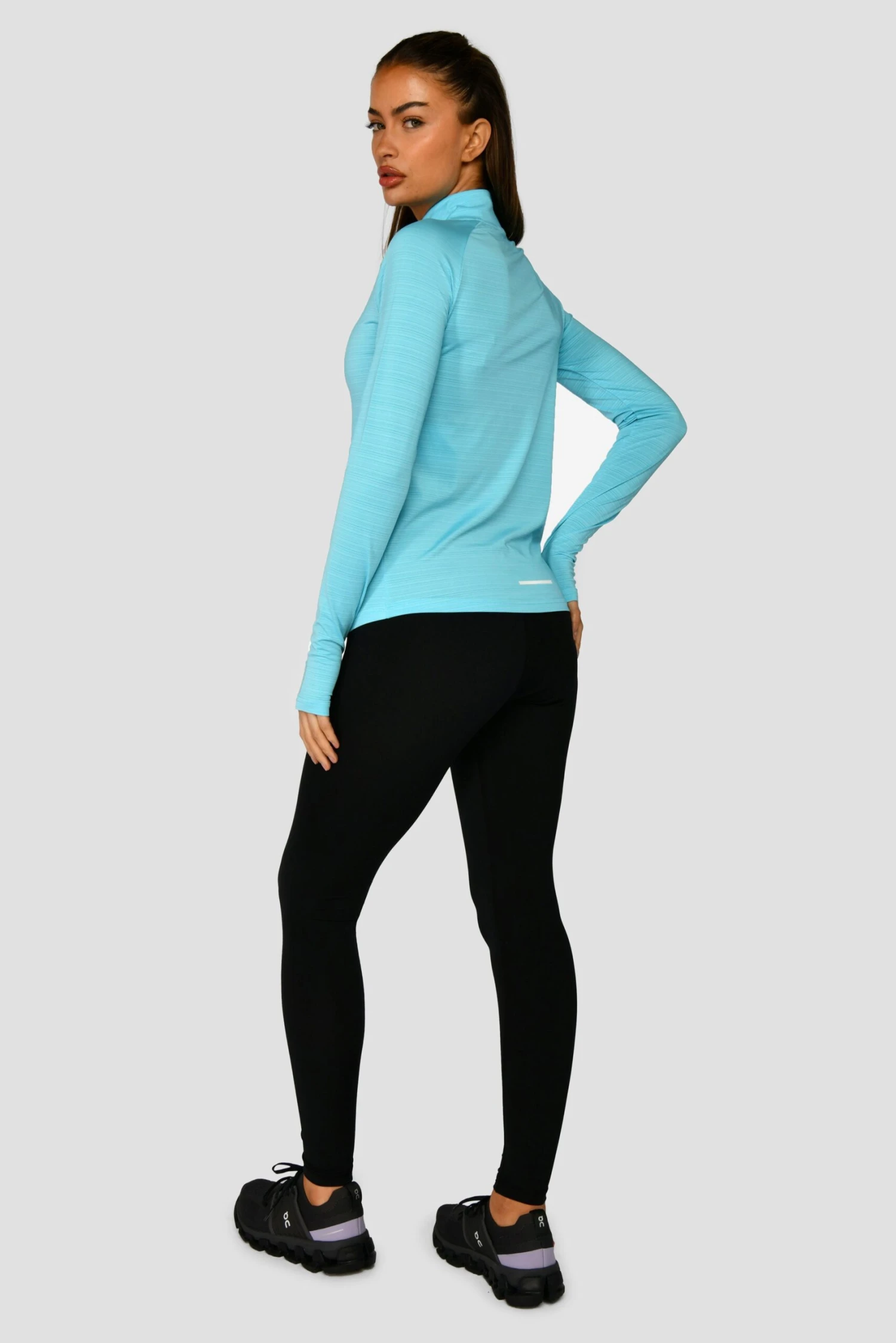 Women's Draft 1/4 Zip - Neon Sky 4 Women's Draft 1/4 Zip - Neon Sky - Image 4