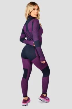 Energy 2.0 Seamless 1/4 Zip - Midnight Blue/Magenta 9 Energy 2.0 Seamless 1/4 Zip - Midnight Blue/Magenta -Sports Clothing Store Energy2.0Seamless1 4Zip MidnightBlue Magenta backside