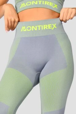 Energy 2.0 Seamless Legging - Cadet Grey/OG Neon -Sports Clothing Store Energy2.0SeamlessLegging CadetGrey OgNeon detail