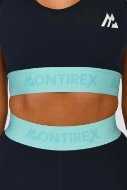 Icon Contrast Sports Bra - Midnight Blue/Arctic Blue/Neon Sky -Sports Clothing Store ICONCONTRASTSPORTSBRA NEONSKY MIDNIGHTBLUE CLOSE
