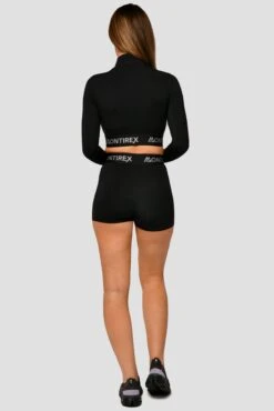 Icon 1/4 Zip - Black -Sports Clothing Store Icon 1 4 Zip Top Black Full Back