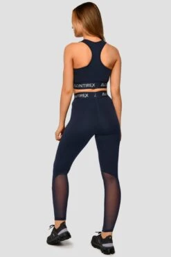 Icon Full Length Legging - Midnight Blue -Sports Clothing Store Icon Full Length Legging Midnight Blue Full Back