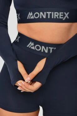 Icon 1/4 Zip - Midnight Blue -Sports Clothing Store Icon1 4ZipTop MidnightBlue Sleevedetail