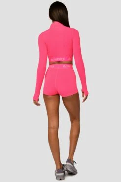 Icon 1/4 Zip - Neon Pink -Sports Clothing Store Icon1 4ZipTop NeonPink FullBack