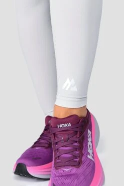 Icon Contrast Legging - Light Smoke Grey/Pink Glo/Electric Purple -Sports Clothing Store IconContrastLegging LightSmokeGrey PinkGlo ElectricPurple detail1