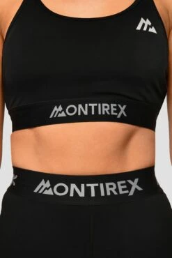 Icon Strappy Bra - Black -Sports Clothing Store IconStrappyTop Black Close