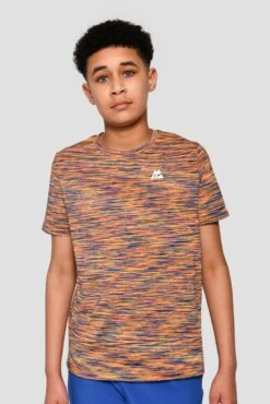 Junior Trail 2.0 T-Shirt - Neon Blue/Lime/Orange