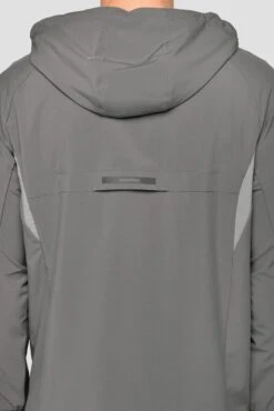 Lumos Jacket - Cement Grey -Sports Clothing Store Lumosjacket CementGrey Backdetail