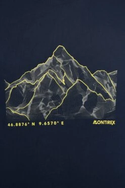 Junior Mountain Range 2.0 T-Shirt - Midnight Blue 9 Junior Mountain Range 2.0 T-Shirt - Midnight Blue -Sports Clothing Store MOUNTAIN RANGE 2.0 TEE MIDNIGHT BLUE front detail