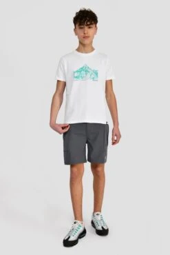 Junior Mountain Range 2.0 T-Shirt - White 8 Junior Mountain Range 2.0 T-Shirt - White -Sports Clothing Store MOUNTAIN RANGE 2.0 TEE WHITE front