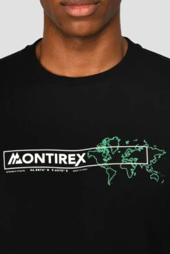 MTX Global T-Shirt - Black -Sports Clothing Store MTX GLOBAL TEE BLACK front detail