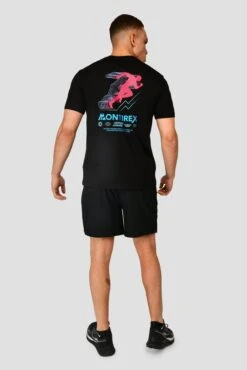 MTX Run Vital Cotton T-Shirt - Black -Sports Clothing Store MTX RUN VITAL COTTON TEE BLACK back