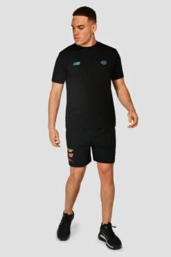 MTX Run Vital Cotton T-Shirt - Black -Sports Clothing Store MTX RUN VITAL COTTON TEE BLACK front