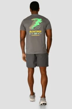MTX Run Vital Cotton T-Shirt - Cement Grey -Sports Clothing Store MTX RUN VITAL COTTON TEE CEMENT GREY back