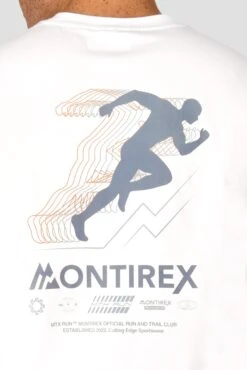 MTX Run Vital Cotton T-Shirt - White 11 MTX Run Vital Cotton T-Shirt - White -Sports Clothing Store MTX RUN VITAL COTTON TEE WHITE back detail