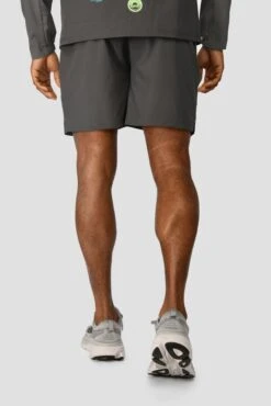 MTX Run Vital Short - Cement Grey/Jet Grey -Sports Clothing Store MTX RUN VITAL SHORT JET GREY baclk