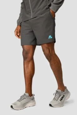 Sports Clothing Store -Sports Clothing Store MTX RUN VITAL SHORT JET GREY side logo