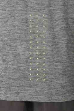 MTX Run Vital T-Shirt - Jet Grey -Sports Clothing Store MTX RUN VITAL TEE JET GREY back close detail