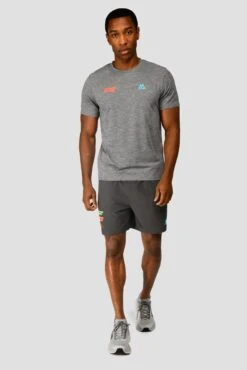 MTX Run Vital T-Shirt - Jet Grey -Sports Clothing Store MTX RUN VITAL TEE JET GREY front