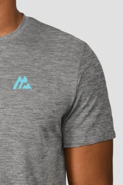 MTX Run Vital T-Shirt - Jet Grey -Sports Clothing Store MTX RUN VITAL TEE JET GREY logo