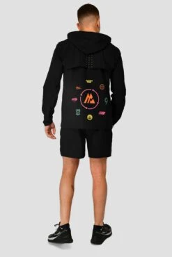 MTX Run Vital Short - Black 10 MTX Run Vital Short - Black -Sports Clothing Store MTX RUN VITAL WINDBREAKER BLACK full back 1