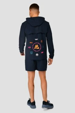 MTX Run Vital Windbreaker - Midnight Blue -Sports Clothing Store MTX RUN VITAL WINDBREAKER MIDNIGHT BLUE back