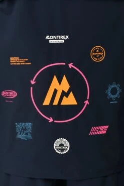 MTX Run Vital Windbreaker - Midnight Blue -Sports Clothing Store MTX RUN VITAL WINDBREAKER MIDNIGHT BLUE back logos