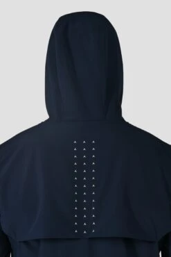 MTX Run Vital Windbreaker - Midnight Blue -Sports Clothing Store MTX RUN VITAL WINDBREAKER MIDNIGHT BLUE hood back