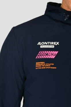MTX Run Vital Windbreaker - Midnight Blue -Sports Clothing Store MTX RUN VITAL WINDBREAKER MIDNIGHT BLUE logo side2