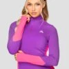 Power Panelled 1/4 Zip - Electric Purple/Pink