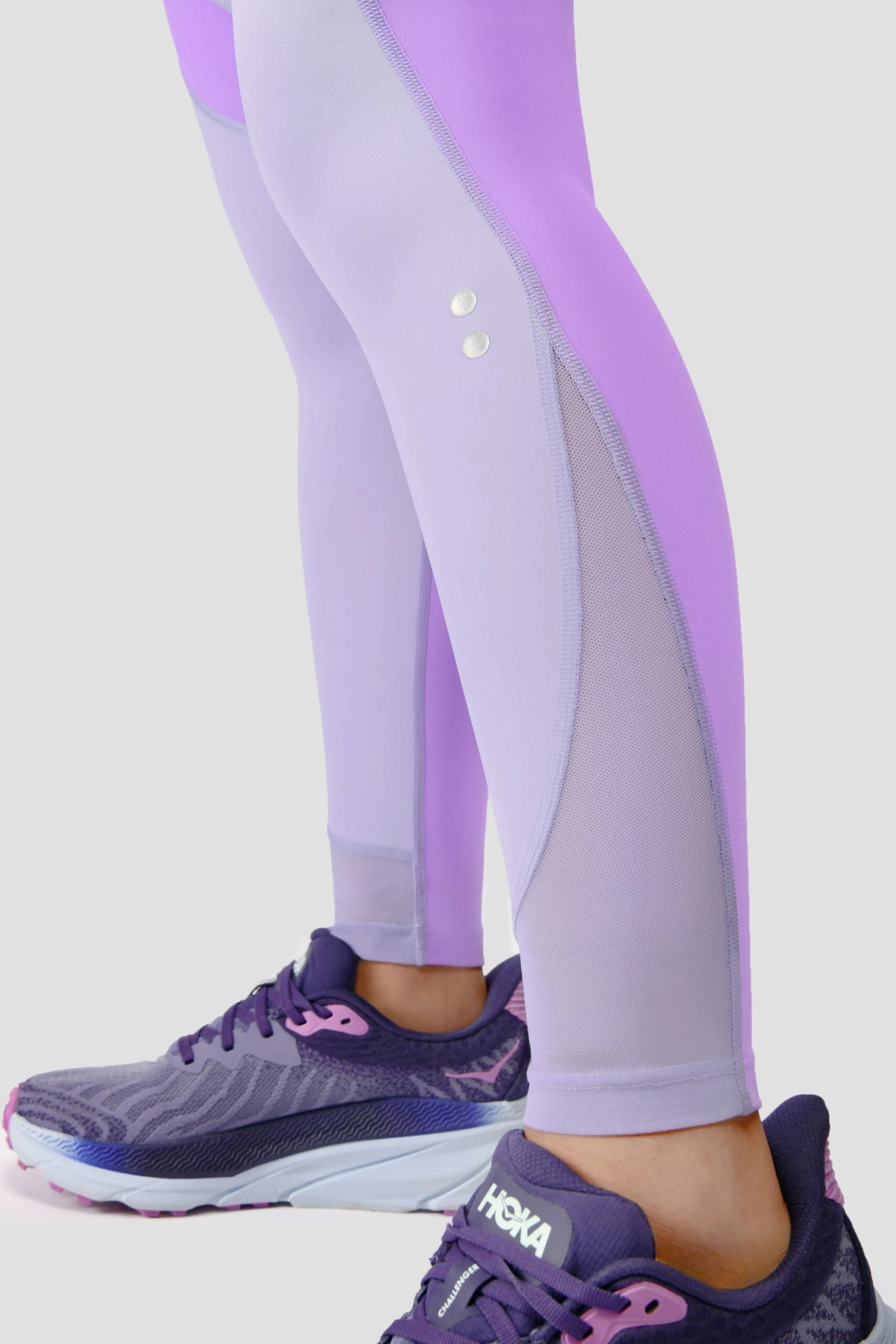 Power Panelled Legging - Periwinkle/Plum 5 Power Panelled Legging - Periwinkle/Plum - Image 5