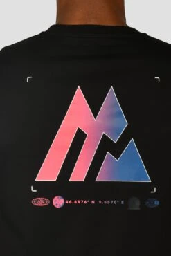 Radial T-Shirt - Black -Sports Clothing Store RADIAL TEE BLACK back detail