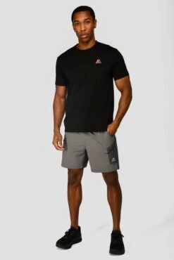 Radial T-Shirt - Black -Sports Clothing Store RADIAL TEE BLACK front