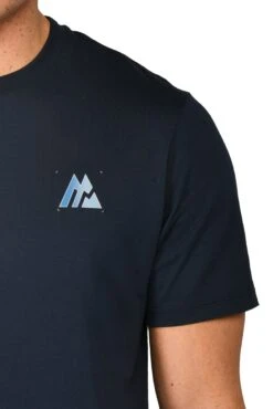 Radial T-Shirt - Midnight Blue 10 Radial T-Shirt - Midnight Blue -Sports Clothing Store RADIAL TEE MIDNIGHT BLUE logo detail