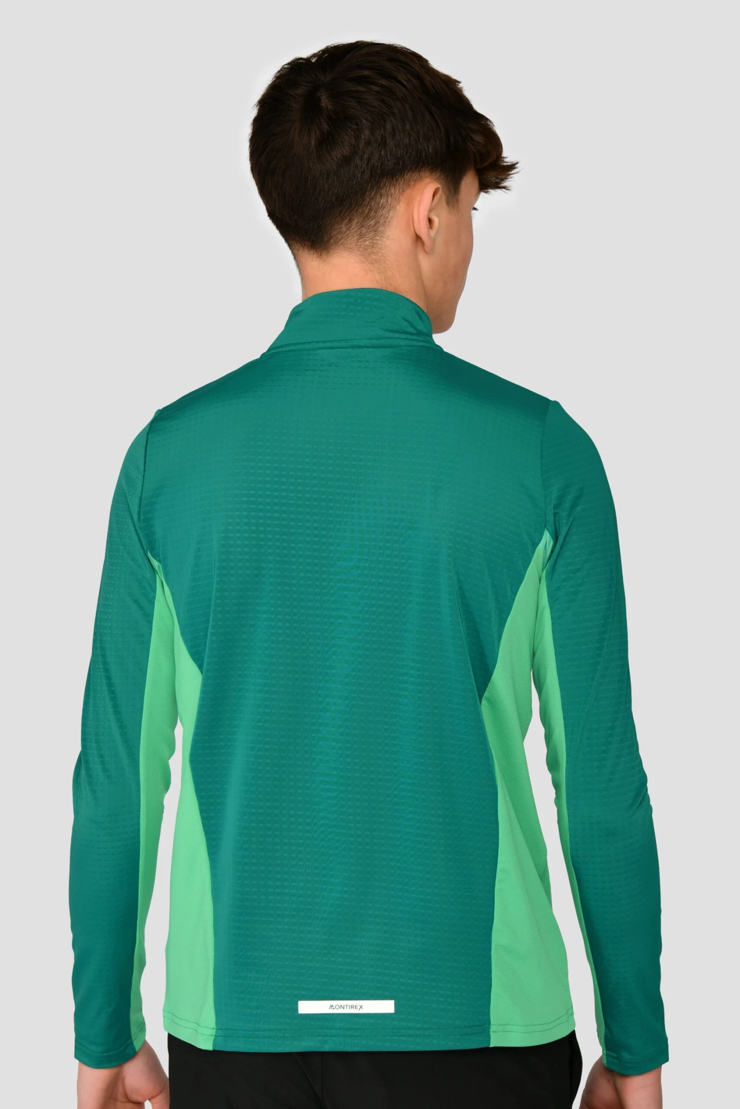 Junior Rush 1/4 Zip - Mountain Meadow/Deep Sea 2 Junior Rush 1/4 Zip - Mountain Meadow/Deep Sea - Image 2