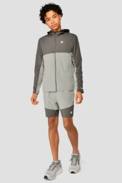 Junior Rush Running Short - Cement Grey/Platinum Grey 10 Junior Rush Running Short - Cement Grey/Platinum Grey -Sports Clothing Store RUSH RUNNING SHORT CEMENT GREY PLATINUM GREY full front