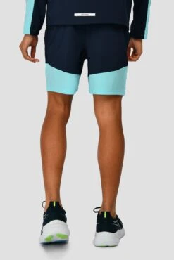 Junior Rush Running Short - Neon Sky/Midnight Blue -Sports Clothing Store RUSH RUNNING SHORT NEON SKY MIDNIGHT BLUE back